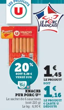 U Express Knacks pur porc u offre