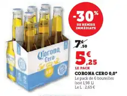 U Express Corona cero 0,0° offre