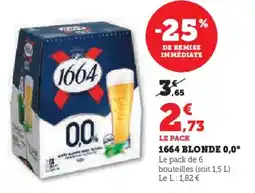 U Express 1664 blonde 0,0° offre
