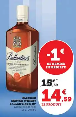 U Express Blended scotch whisky ballantine's 40° offre