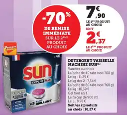 U Express Detergent vaisselle machine sun offre