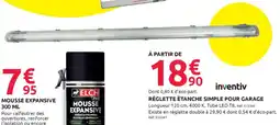 Mr Bricolage Réglette étanche simple pour garage inventiv offre