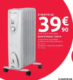 Mr Bricolage Bain d'huile 1500 w offre