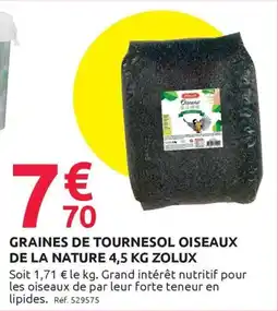 Mr Bricolage Graines de tournesol oiseaux de la nature zolux offre