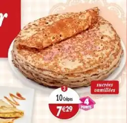 Maximo 10 Crêpes sucrées vanillées offre
