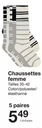 Zeeman Chaussettes femme offre