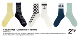 Zeeman Chaussettes femme et homme offre