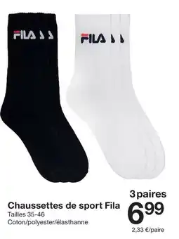 Zeeman Fila - chaussettes de sport offre