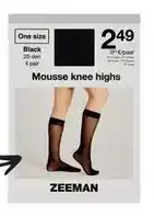 Zeeman Mousse knee highs offre
