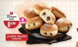 Maximo 10 beignets fourrés parfum chocolat noisette offre