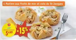 Maximo 4 Paniers aux fruits de mer O -13,715,49 et noix de St-Jacques offre
