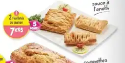 Maximo 2 feuilletés au saumon, sauce à l'aneth offre