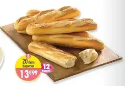Maximo 20 demi-baguettes offre