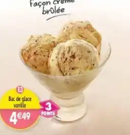 Maximo Bac de glace vanille façon crème brûlée offre