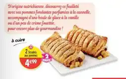 Maximo 2 strudels aux pommes, à cuire offre
