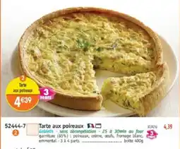 Maximo Tarte aux poireaux offre