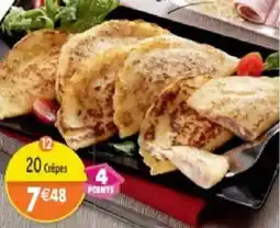 Maximo 20 crêpes jambon-emmental offre