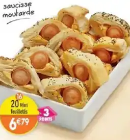 Maximo 20 Mini-feuilletés saucisse moutarde offre