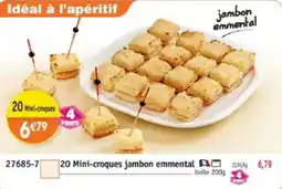 Maximo 20 Mini-croques jambon emmental offre