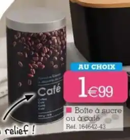 Kandy Boîte à sucre ou à café offre