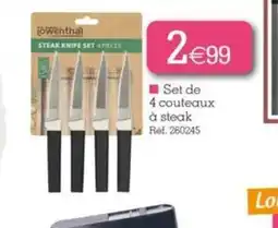 Kandy Set de 4 couteaux à steak offre