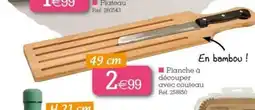 Kandy Planche à découper avec couteau offre