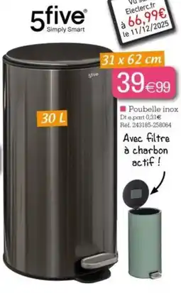 Kandy Poubelle inox offre