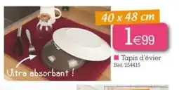 Kandy Tapis d'évier offre