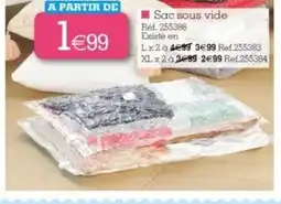 Kandy Sac sous vide offre