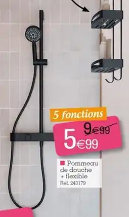 Kandy Pommeau de douche + flexible offre
