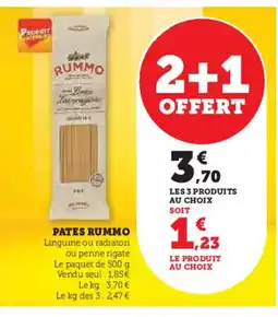 Hyper U RUMMO Pates offre