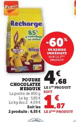 Hyper U NESQUIK Poudre chocolatee offre