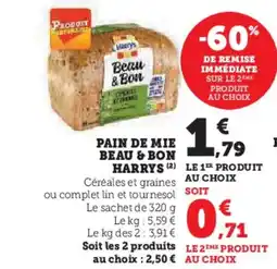Hyper U HARRYS Pain de mie beau & bon offre