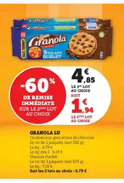 Hyper U LU Granola offre