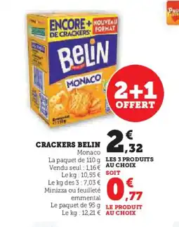 Hyper U BELIN Crackers offre