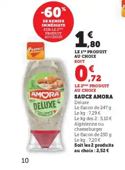 Hyper U AMORA Sauce offre