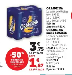 Hyper U ORANGINA offre