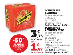 Hyper U SCHWEPPES Agrumes offre