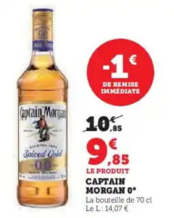 Hyper U CAPTAIN MORGAN 0° offre