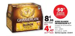 Hyper U GRIMBERGEN 6,7° Biere blonde offre