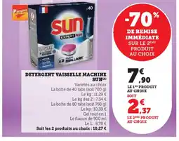 Hyper U SUN Detergent vaisselle machine offre