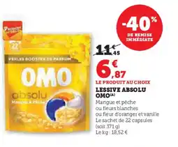 Hyper U OMO Lessive absolu offre