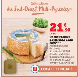 Hyper U Le montagne bethmale jean faup offre