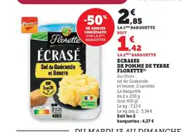 Hyper U FLORETTE Ecrases de pomme de terre offre