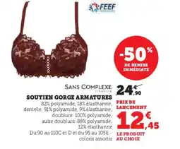 Hyper U SANS COMPLEXE Soutien gorge armatures offre