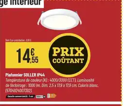 Bricorama SOLLER Plafonnier offre