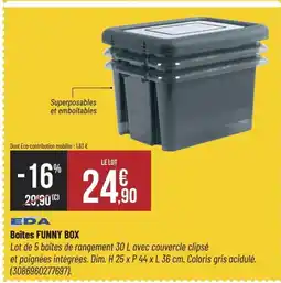 Bricorama EDA Boîtes offre
