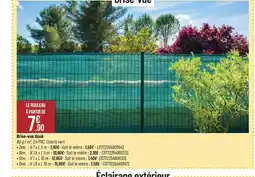Bricorama Brise-vue tissé offre