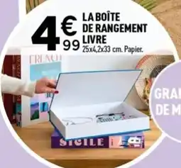 Centrakor La boîte de rangement livre offre