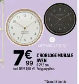 Centrakor L'horloge murale sven offre
